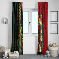 Hawaii And Tonga Window Curtain King Kamehameha Tribal Ngatu Pattern LT14 - Polynesian Pride