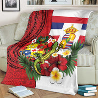 Hawaii And Tonga Blanket King Kalakaua Tribal Gecko Tongan Ngatu LT14 - Polynesian Pride