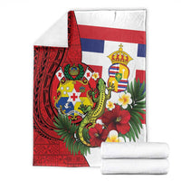 Hawaii And Tonga Blanket King Kalakaua Tribal Gecko Tongan Ngatu LT14 - Polynesian Pride