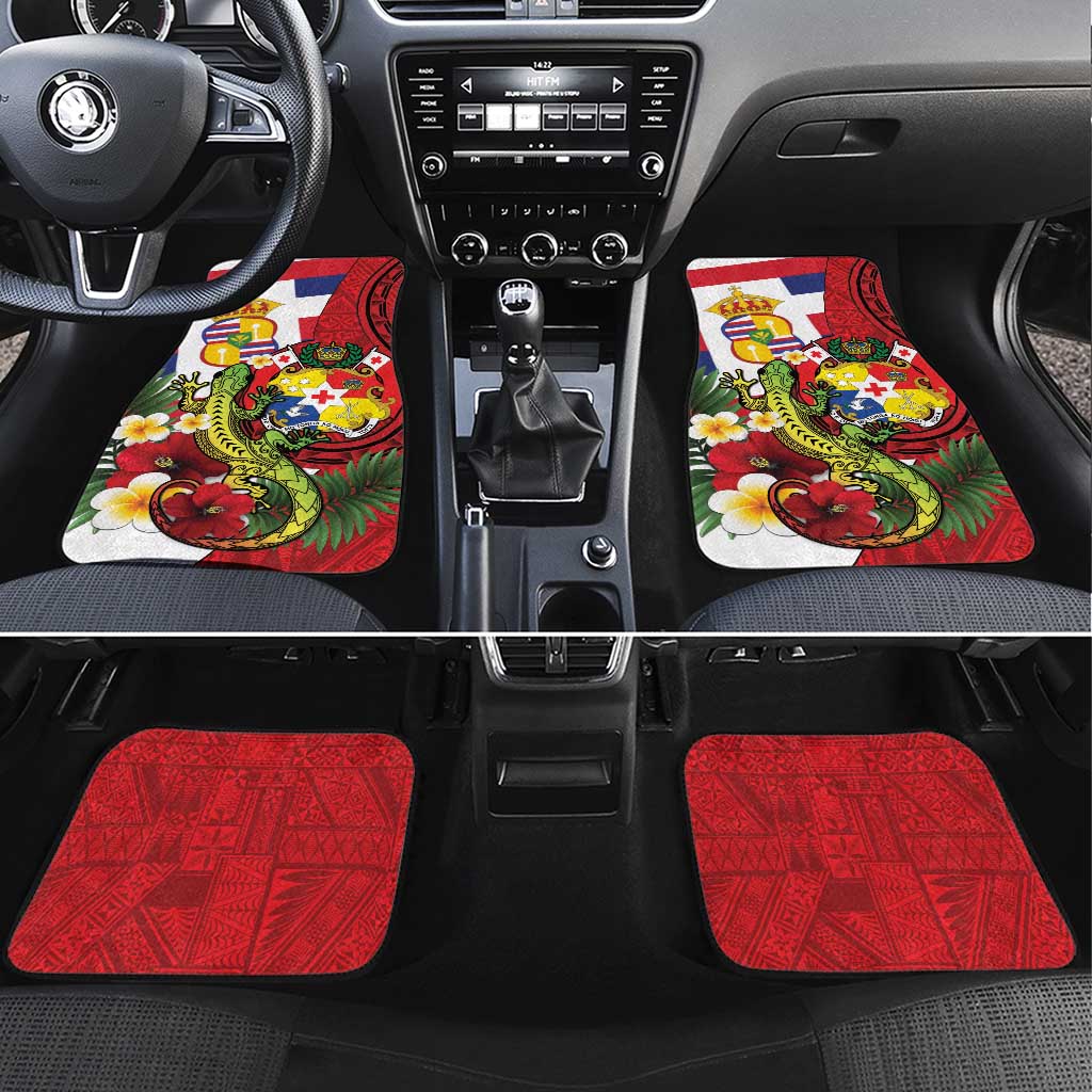 Hawaii And Tonga Car Mats King Kalakaua Tribal Gecko Tongan Ngatu