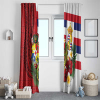 Hawaii And Tonga Window Curtain King Kalakaua Tribal Gecko Tongan Ngatu LT14 - Polynesian Pride