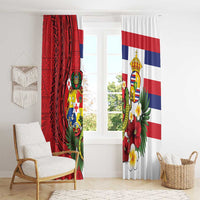 Hawaii And Tonga Window Curtain King Kalakaua Tribal Gecko Tongan Ngatu LT14 - Polynesian Pride