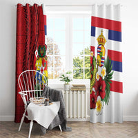 Hawaii And Tonga Window Curtain King Kalakaua Tribal Gecko Tongan Ngatu LT14 - Polynesian Pride