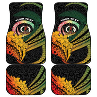 Personalised Vanuatu Independence Day Car Mats July 30 Pig Tusk Long God Yumi Stanap LT14 - Polynesian Pride