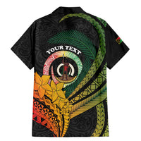 Personalised Vanuatu Independence Day Family Matching Mermaid Dress and Hawaiian Shirt July 30 Pig Tusk Long God Yumi Stanap