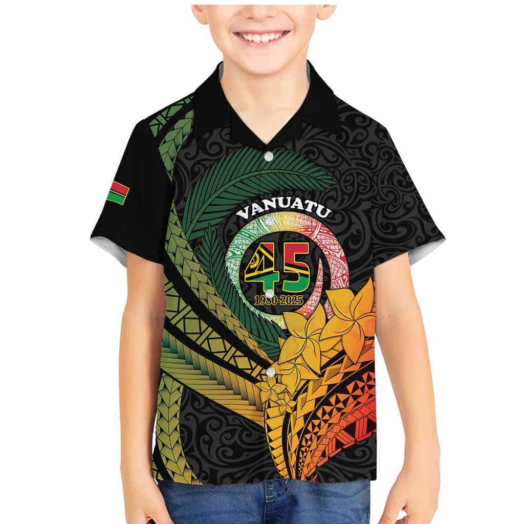Personalised Vanuatu Independence Day Family Matching Mermaid Dress and Hawaiian Shirt July 30 Pig Tusk Long God Yumi Stanap