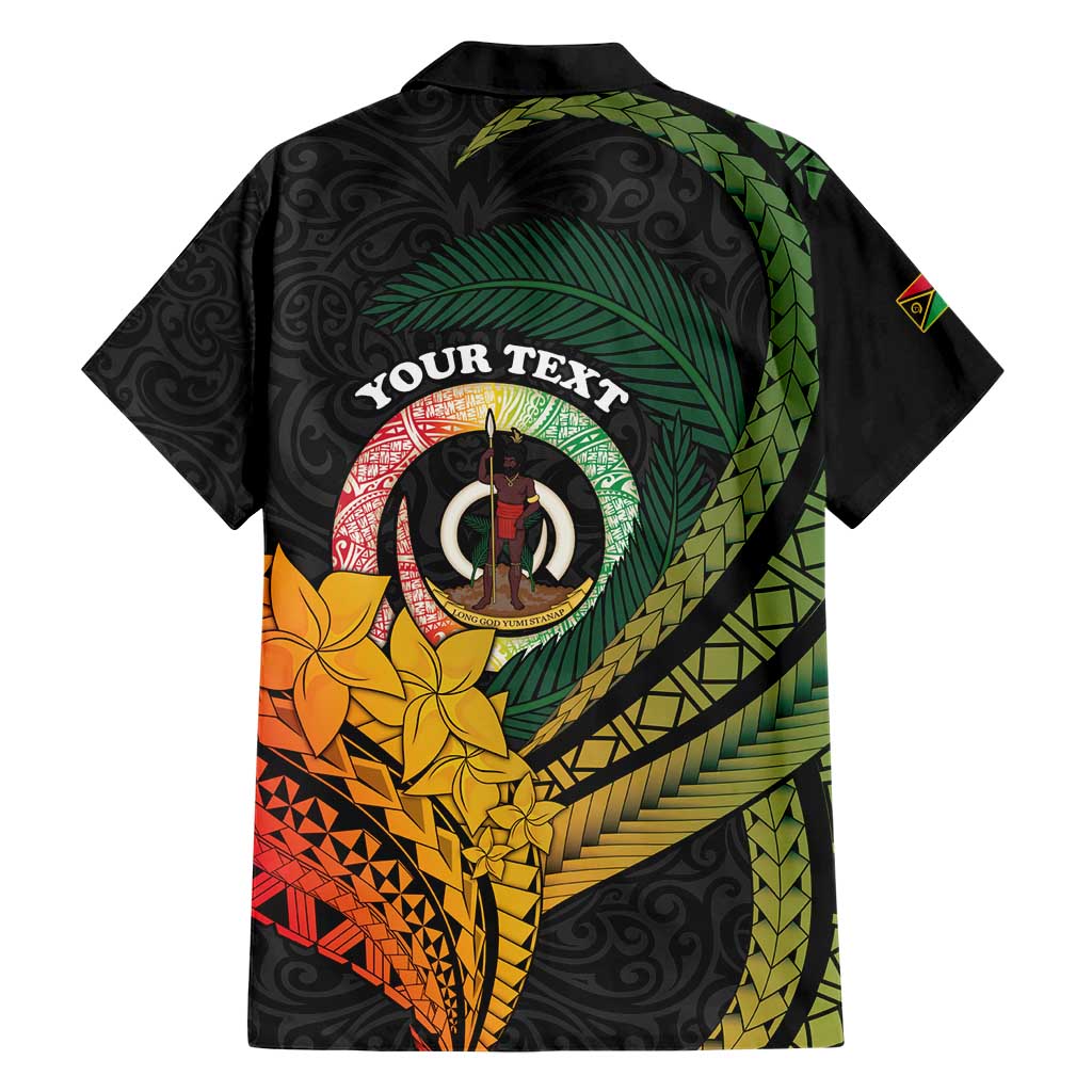 Personalised Vanuatu Independence Day Family Matching Short Sleeve Bodycon Dress and Hawaiian Shirt July 30 Pig Tusk Long God Yumi Stanap