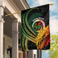Personalised Vanuatu Independence Day Garden Flag July 30 Pig Tusk Long God Yumi Stanap