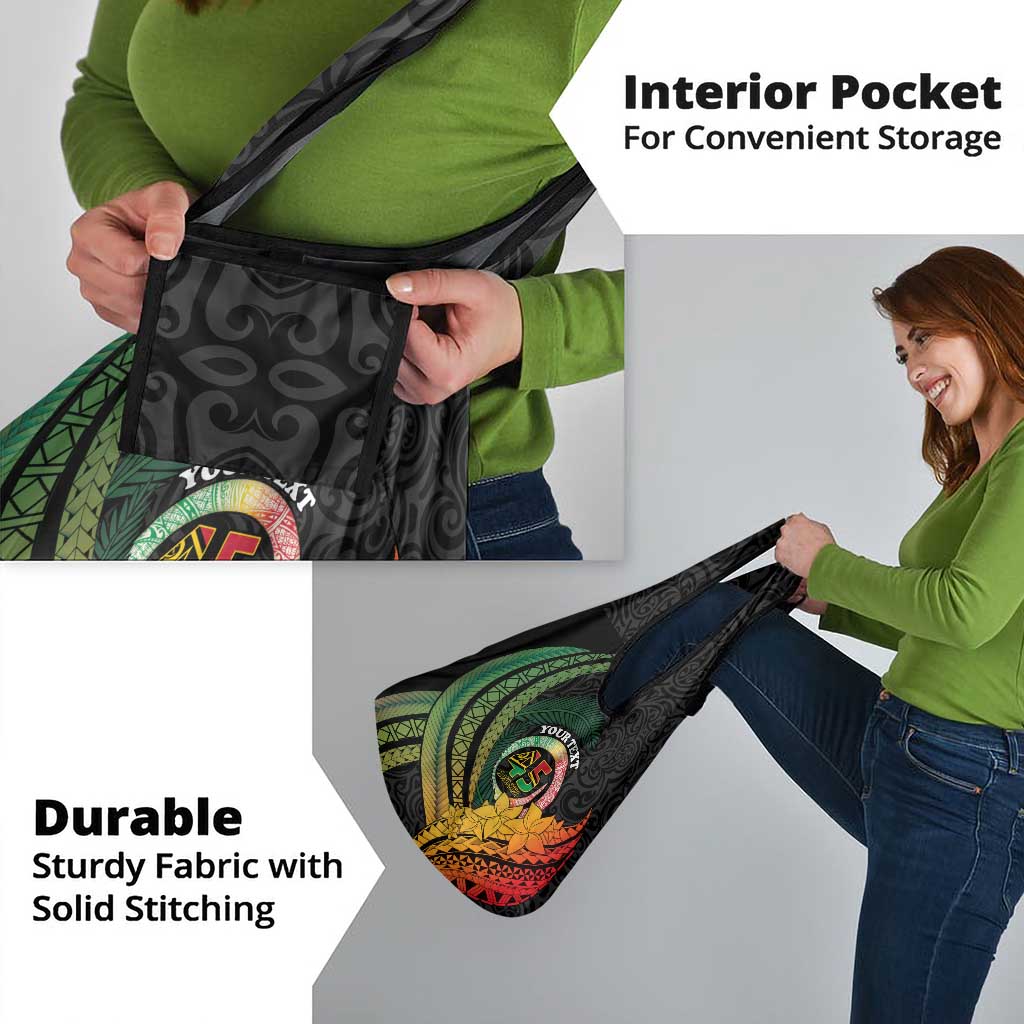 Personalised Vanuatu Independence Day Grocery Bag July 30 Pig Tusk Long God Yumi Stanap