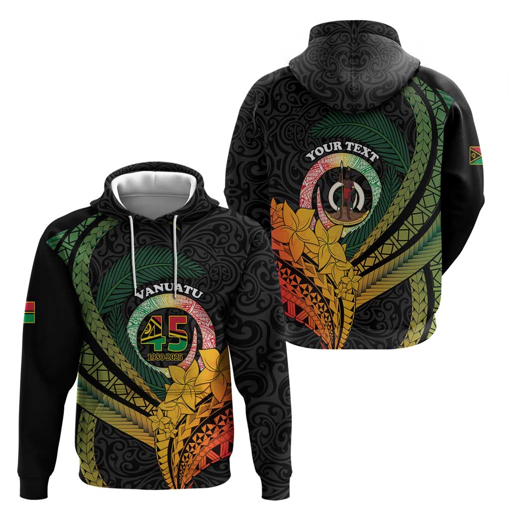 Personalised Vanuatu Independence Day Hoodie July 30 Pig Tusk Long God Yumi Stanap