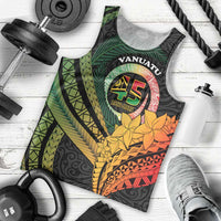 Personalised Vanuatu Independence Day Men Tank Top July 30 Pig Tusk Long God Yumi Stanap LT14 - Polynesian Pride