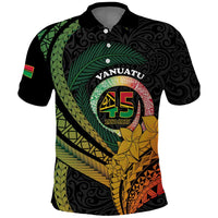 Personalised Vanuatu Independence Day Polo Shirt July 30 Pig Tusk Long God Yumi Stanap