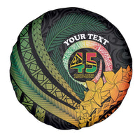 Personalised Vanuatu Independence Day Spare Tire Cover July 30 Pig Tusk Long God Yumi Stanap LT14 - Polynesian Pride