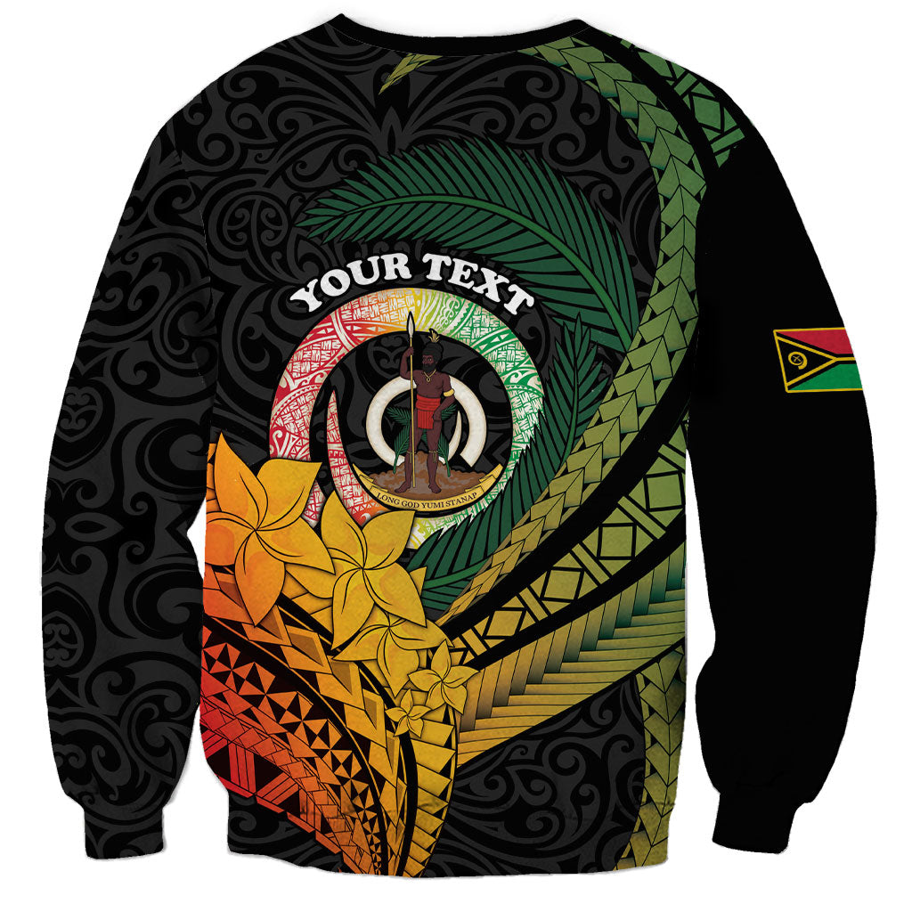 Personalised Vanuatu Independence Day Sweatshirt July 30 Pig Tusk Long God Yumi Stanap LT14 - Polynesian Pride