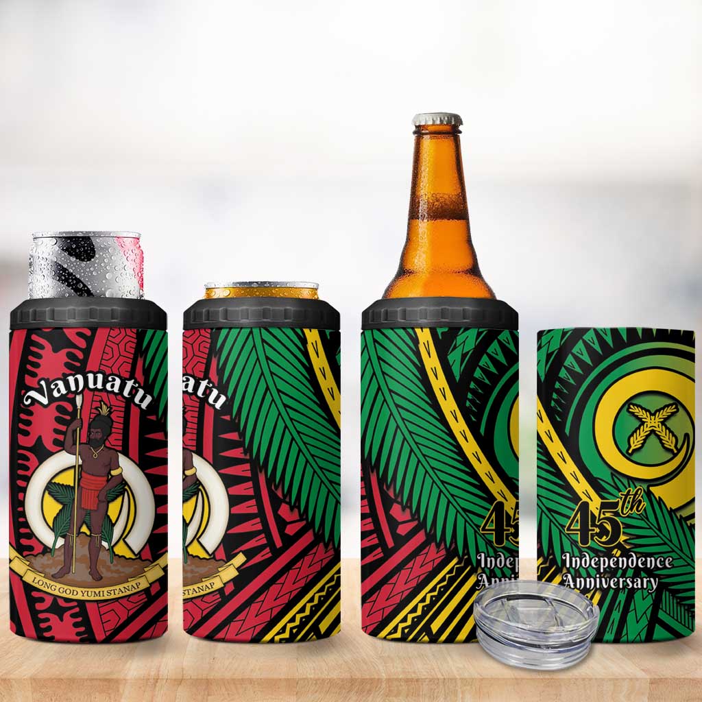 Halo Vanuatu 4 in 1 Can Cooler Tumbler Happy 45th Independence Anniversary LT14 - Polynesian Pride