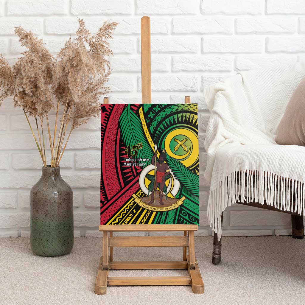 Halo Vanuatu Canvas Wall Art Happy 45th Independence Anniversary LT14 - Polynesian Pride