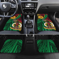 Halo Vanuatu Car Mats Happy 45th Independence Anniversary LT14 Set 4pcs Black - Polynesian Pride