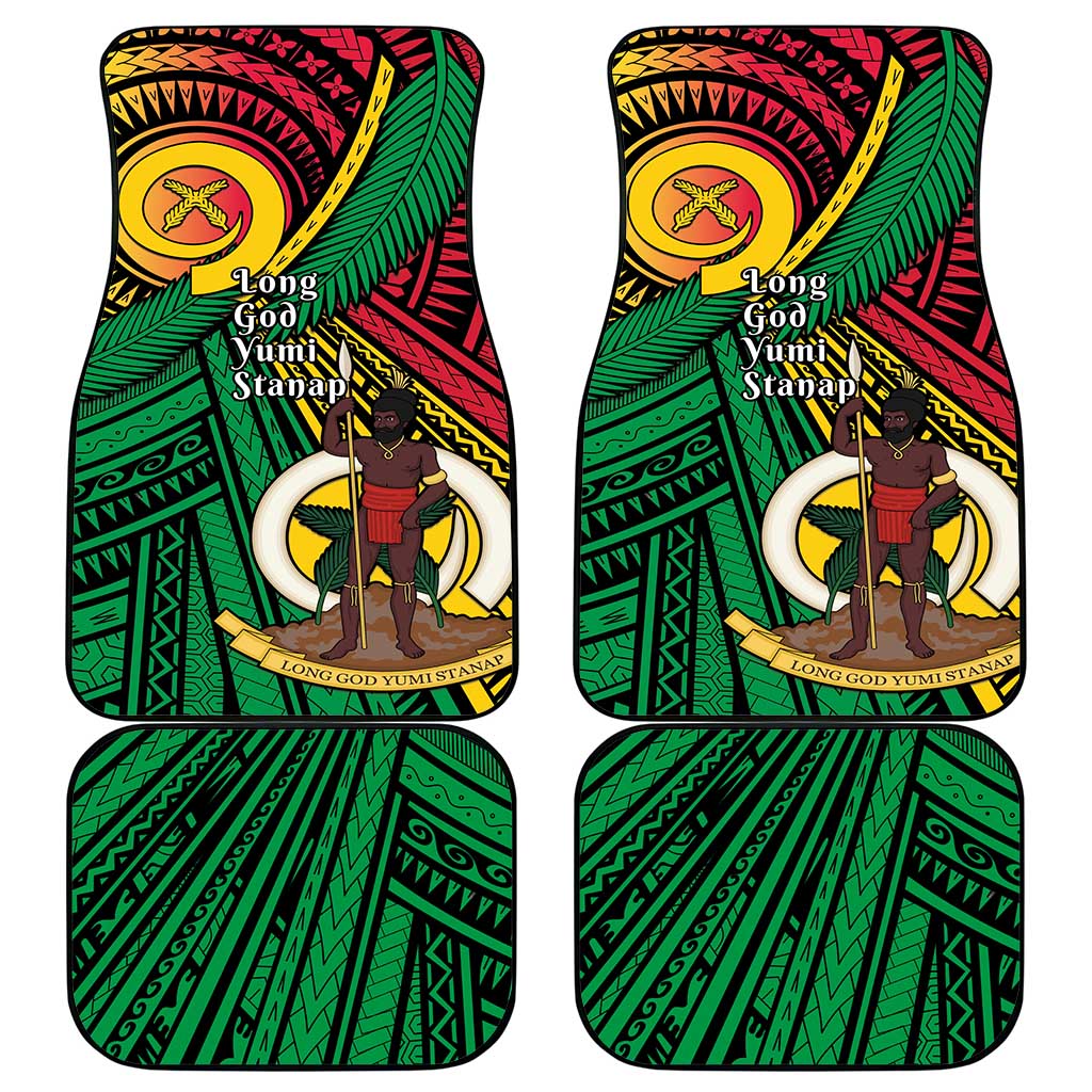 Halo Vanuatu Car Mats Happy 45th Independence Anniversary LT14 - Polynesian Pride