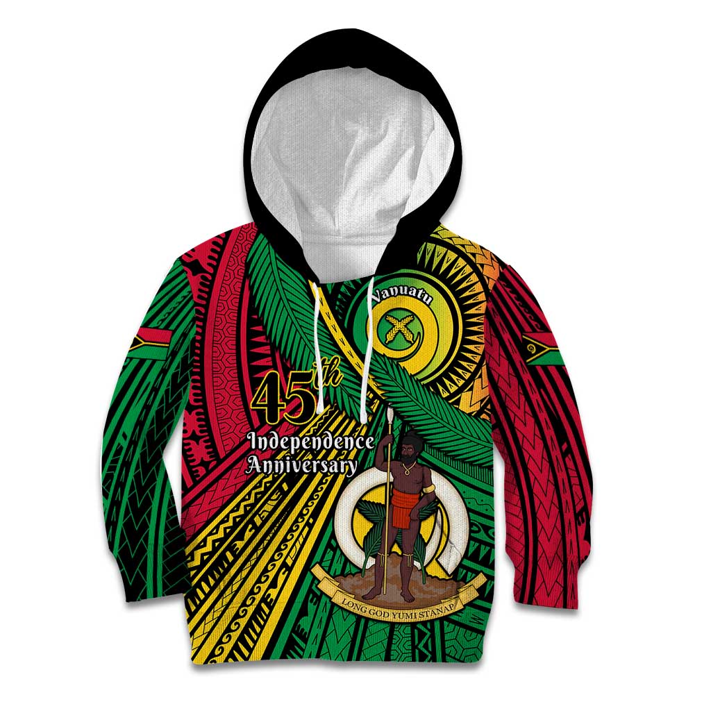 Halo Vanuatu Kid Hoodie Happy 45th Independence Anniversary