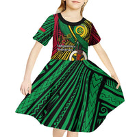 Halo Vanuatu Kid Short Sleeve Dress Happy 45th Independence Anniversary
