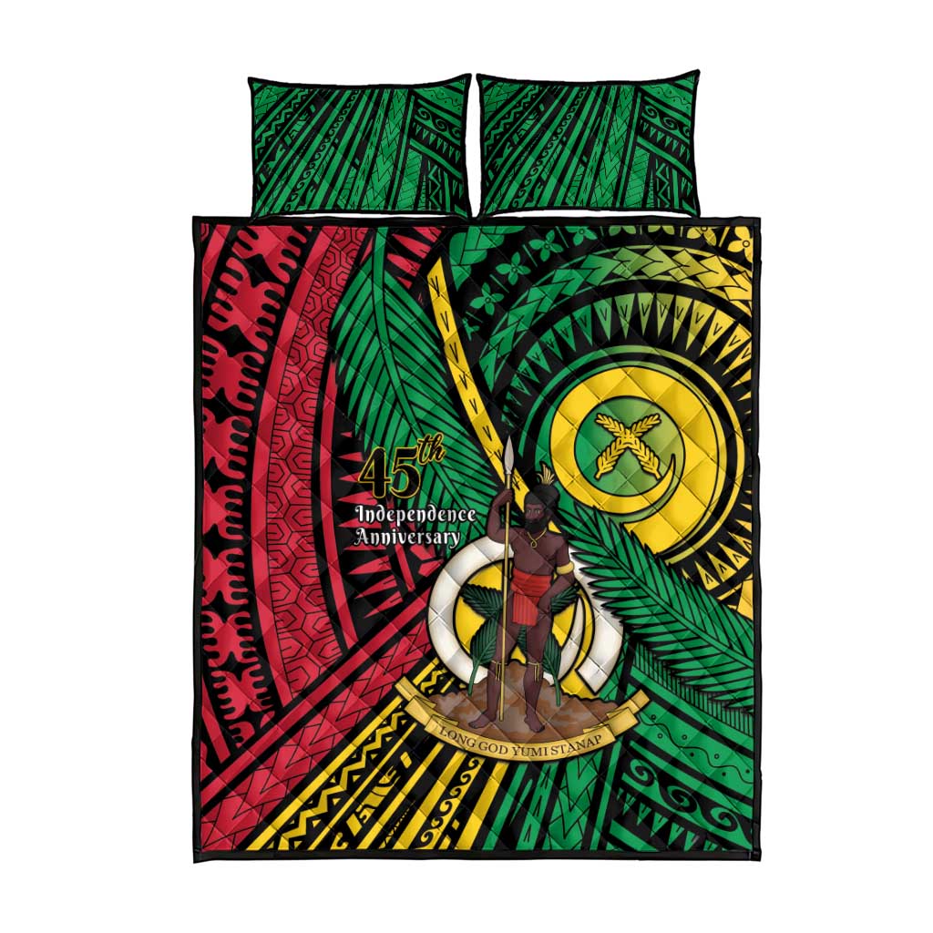 Halo Vanuatu Quilt Bed Set Happy 45th Independence Anniversary LT14 - Polynesian Pride