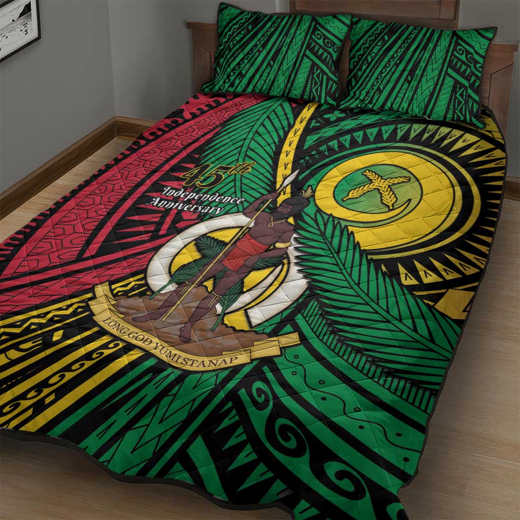 Halo Vanuatu Quilt Bed Set Happy 45th Independence Anniversary LT14 - Polynesian Pride