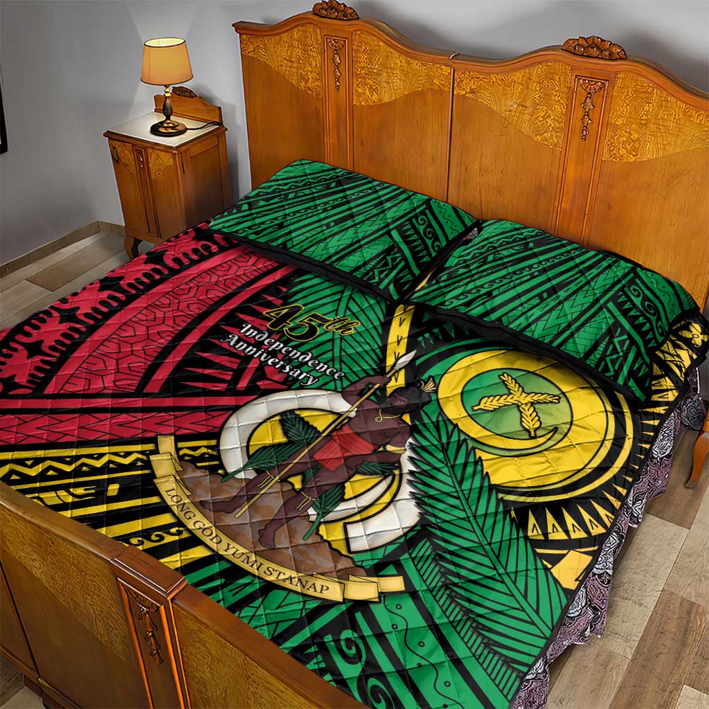 Halo Vanuatu Quilt Bed Set Happy 45th Independence Anniversary LT14 - Polynesian Pride