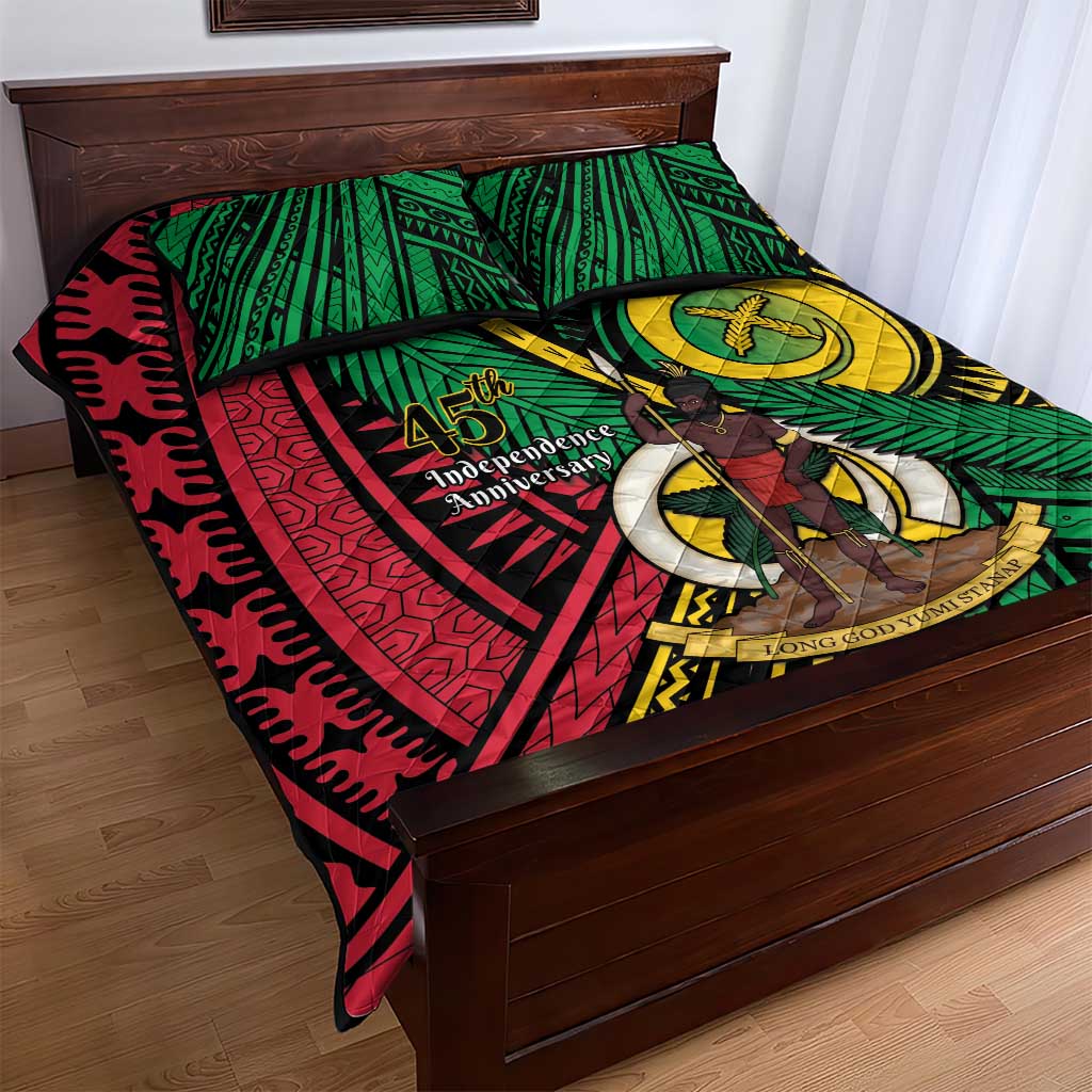Halo Vanuatu Quilt Bed Set Happy 45th Independence Anniversary LT14 - Polynesian Pride