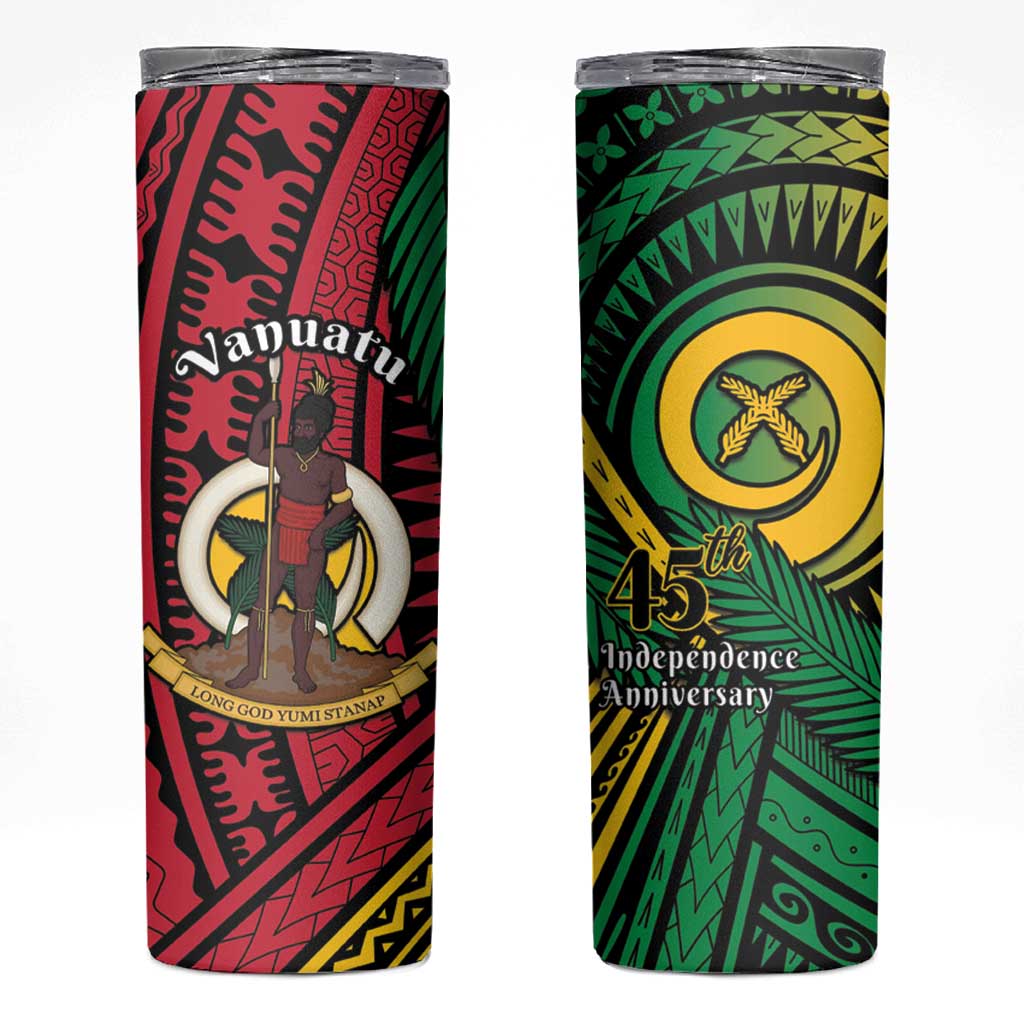 Halo Vanuatu Skinny Tumbler Happy 45th Independence Anniversary