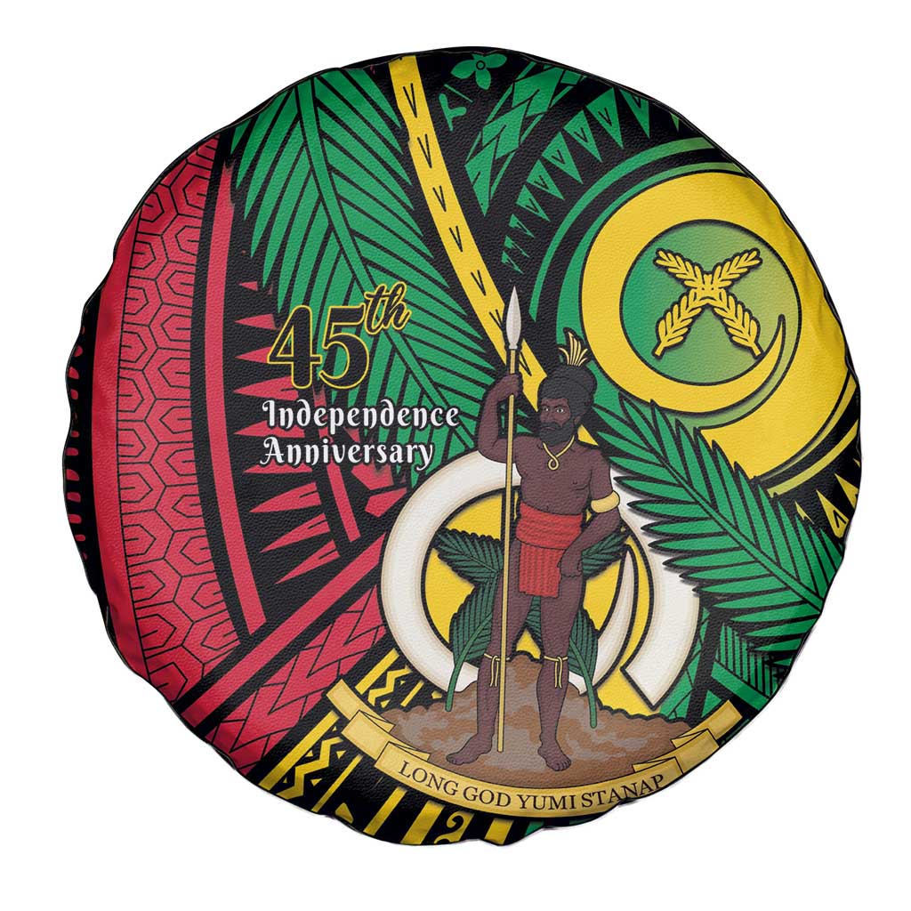 Halo Vanuatu Spare Tire Cover Happy 45th Independence Anniversary LT14 - Polynesian Pride