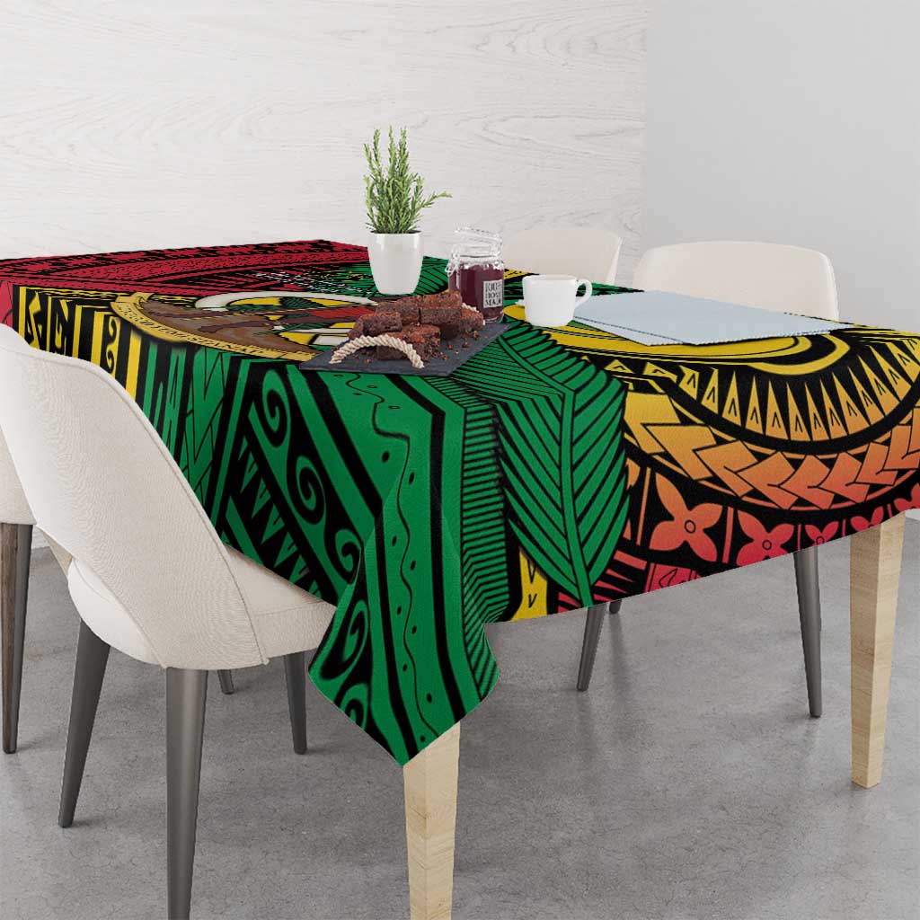 Halo Vanuatu Tablecloth Happy 45th Independence Anniversary LT14 - Polynesian Pride