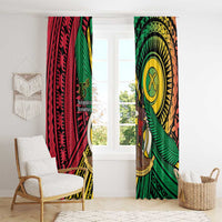 Halo Vanuatu Window Curtain Happy 45th Independence Anniversary LT14 - Polynesian Pride