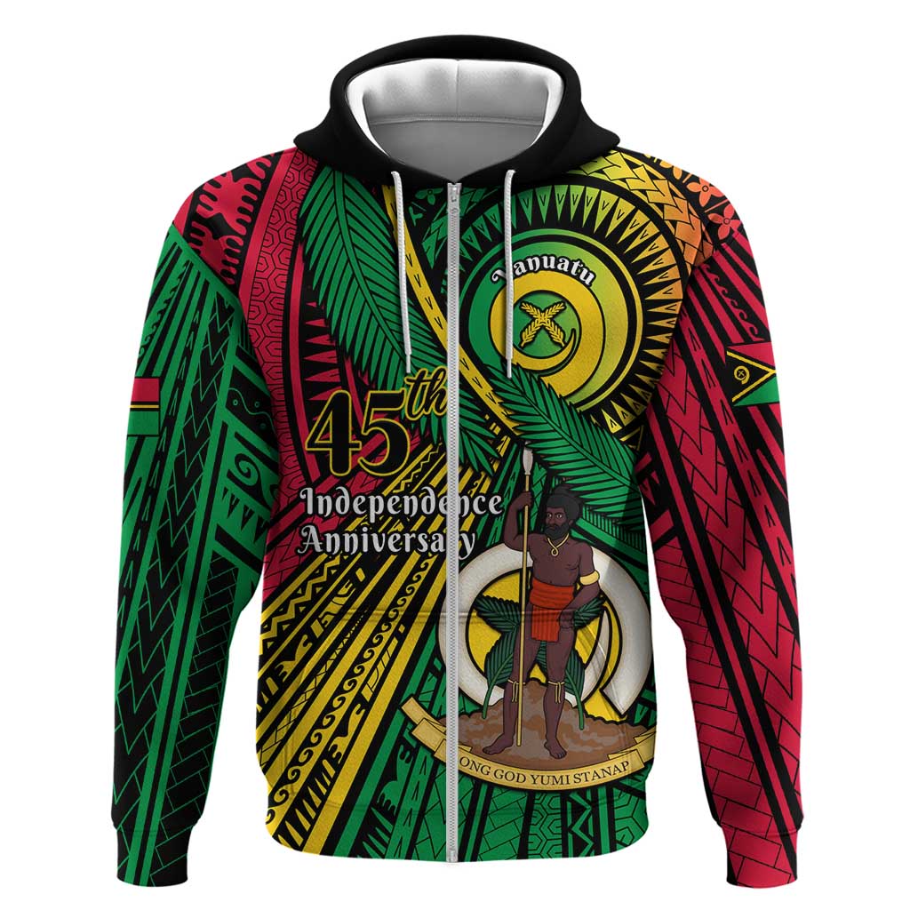 Halo Vanuatu Zip Hoodie Happy 45th Independence Anniversary