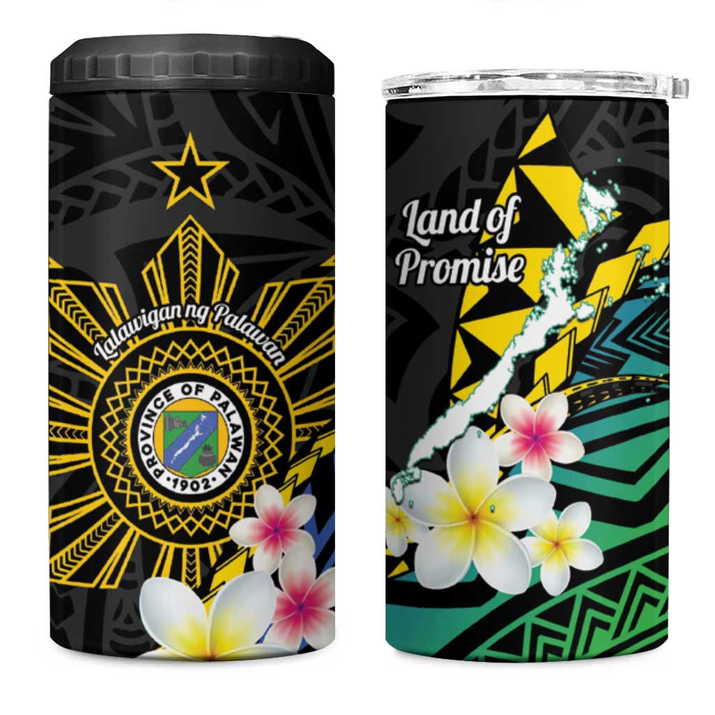 Lalawigan ng Palawan 4 in 1 Can Cooler Tumbler Philippines Province Land of Promise