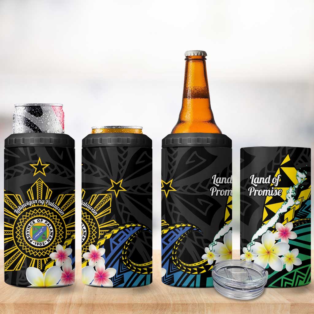 Lalawigan ng Palawan 4 in 1 Can Cooler Tumbler Philippines Province Land of Promise