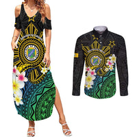 Lalawigan ng Palawan Couples Matching Summer Maxi Dress and Long Sleeve Button Shirt Philippines Province Land of Promise
