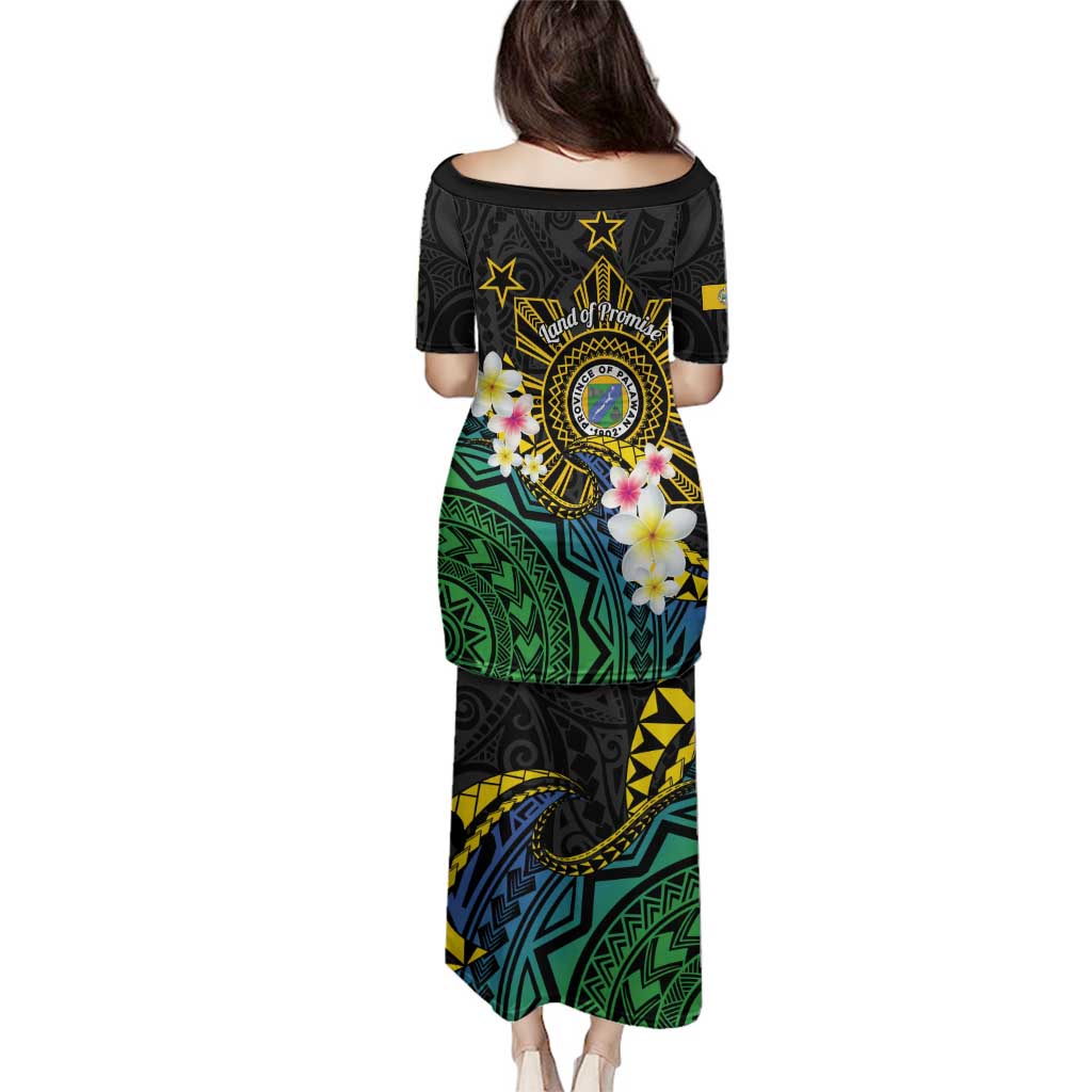 Lalawigan ng Palawan Family Matching Puletasi and Hawaiian Shirt Philippines Province Land of Promise