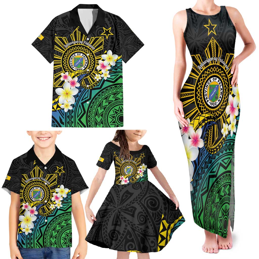 Lalawigan ng Palawan Family Matching Tank Maxi Dress and Hawaiian Shirt Philippines Province Land of Promise