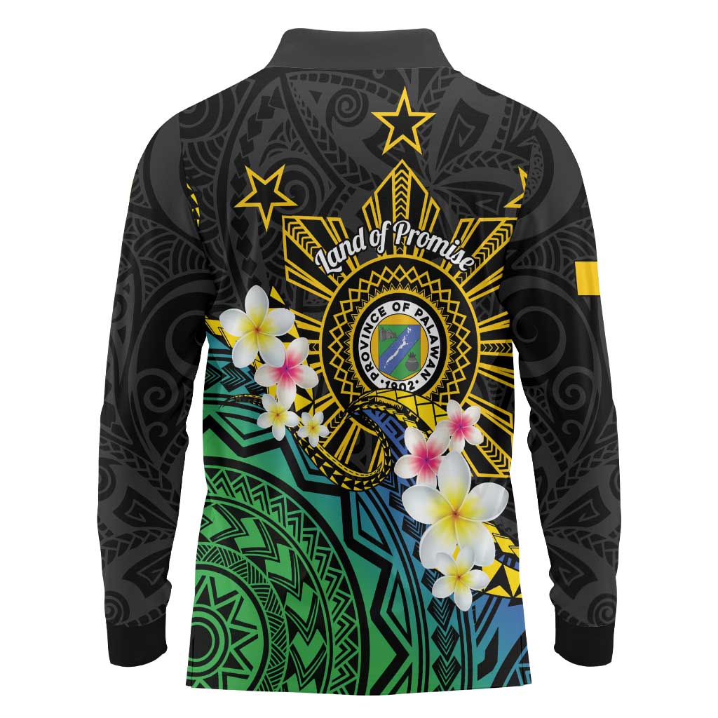 Lalawigan ng Palawan Long Sleeve Polo Shirt Philippines Province Land of Promise