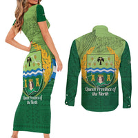 Isabela Philippines Couples Matching Short Sleeve Bodycon Dress and Long Sleeve Button Shirt Queen Province Of The North