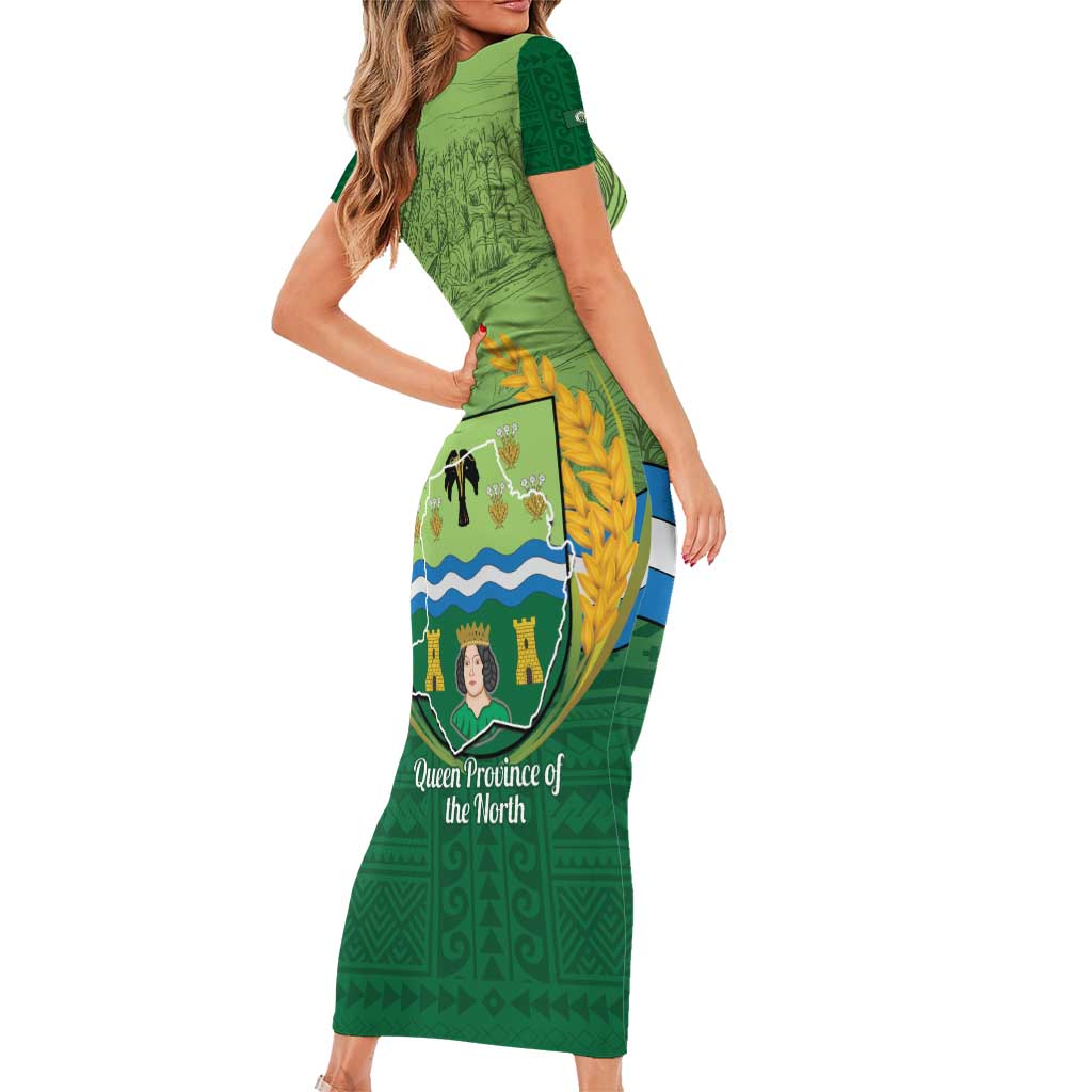 Isabela Philippines Family Matching Short Sleeve Bodycon Dress and Hawaiian Shirt Queen Province Of The North