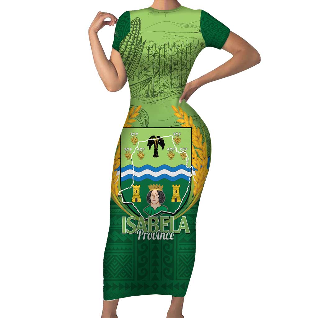 Isabela Philippines Short Sleeve Bodycon Dress Queen Province Of The North