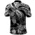 Custom Polynesian Polo Shirt Tribal Honu Turtle with Hibiscus White Version LT14 - Polynesian Pride