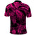 Custom Polynesian Polo Shirt Tribal Honu Turtle with Hibiscus Pink Version LT14 - Polynesian Pride