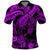 Custom Polynesian Polo Shirt Tribal Honu Turtle with Hibiscus Purple Version LT14 Purple - Polynesian Pride