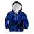 Personalised Polynesian Kid Hoodie Tribal Honu Turtle with Hibiscus Blue Version LT14 Hoodie Blue - Polynesian Pride