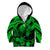 Personalised Polynesian Kid Hoodie Tribal Honu Turtle with Hibiscus Green Version LT14 Zip Hoodie Green - Polynesian Pride