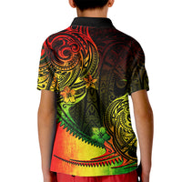 Personalised Polynesian Tribal Kid Polo Shirt Unique Reggae LT14 - Polynesian Pride