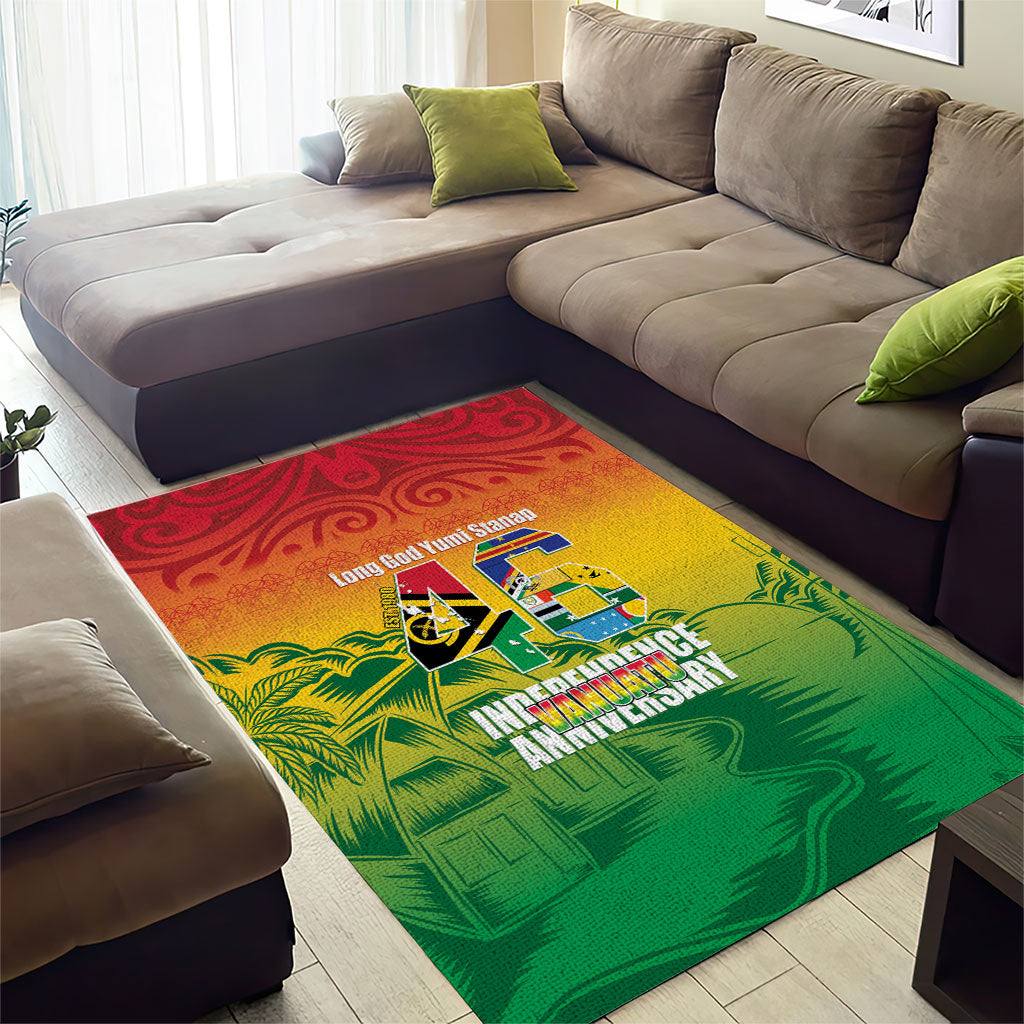 Vanuatu Indipendens Dei Area Rug Yumi 46th Independence Anniversary LT14 - Polynesian Pride