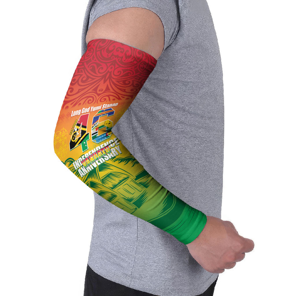 Vanuatu Indipendens Dei Arm Sleeves Yumi 46th Independence Anniversary LT14 - Polynesian Pride